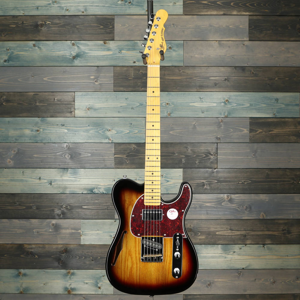 G&L Tribute ASAT Classic Bluesboy Semi-Hollow 3-Tone Sunburst X9470