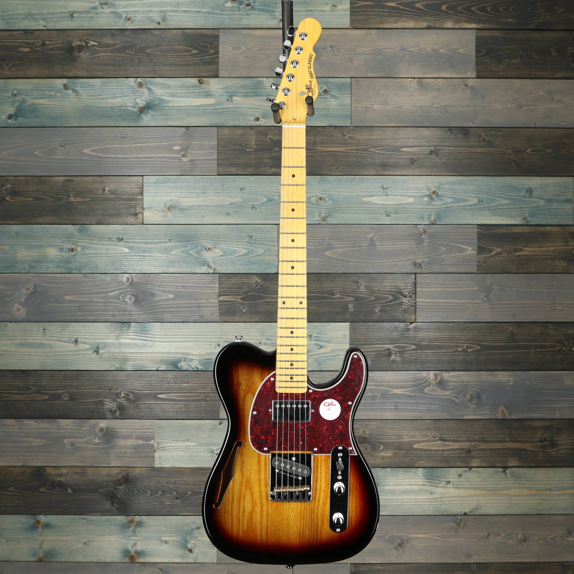 G&L Tribute ASAT Classic Bluesboy Semi-Hollow 3-Tone Sunburst X9470