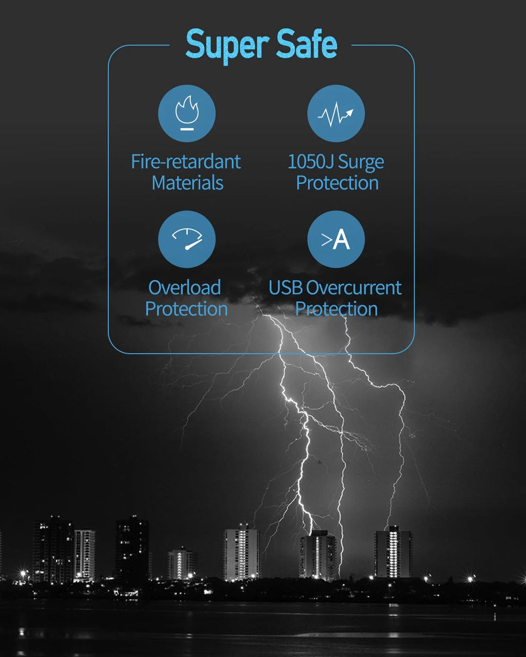SUPERDANNY Surge Protector Power Strip Tower with Wireless Charger, 12 AC Outlets Y8850