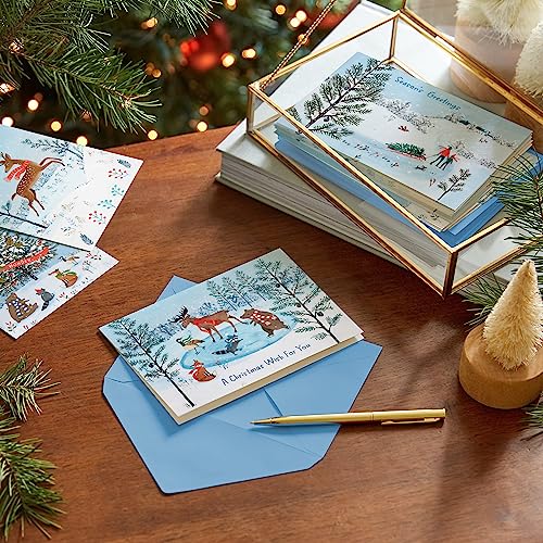 Hallmark Rustic Woodland Boxed Christmas Cards (24 Cards with Envelopes) Y931230