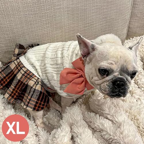 KYEESE Dog Sweater Knitwear with Bowtie for Small Dogs R875009
