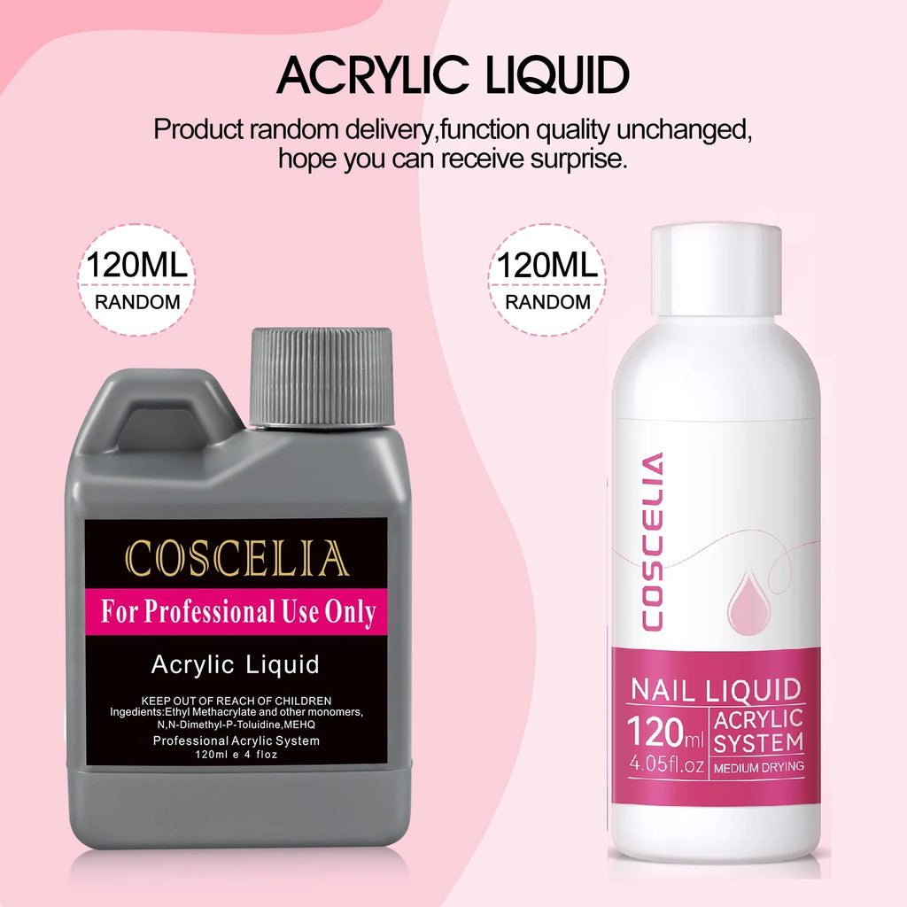 Coscelia Acrylic Nail Kit with UV Light and Nail Drill O96265