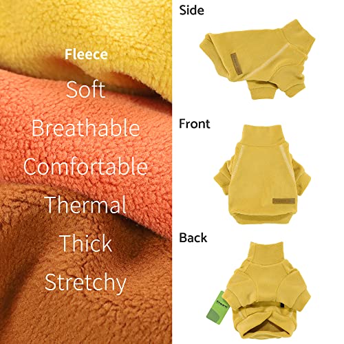 Fitwarm 3 Pack Classic Fleece Dog Sweater for Small Dogs, Medium D613