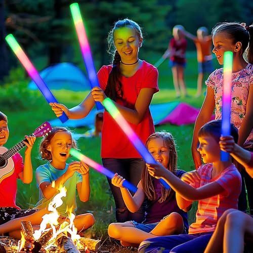68 Pack LED Foam Glow Sticks for Weddings & Parties L39023