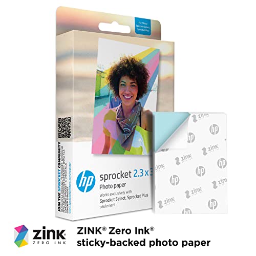 HP Sprocket Portable 2x3 Instant Photo Printer (Luna Pearl) A89391