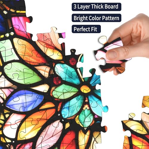 Jigsaw Puzzles for Adults 1000 Pieces Christmas Snowman with Poster E2938