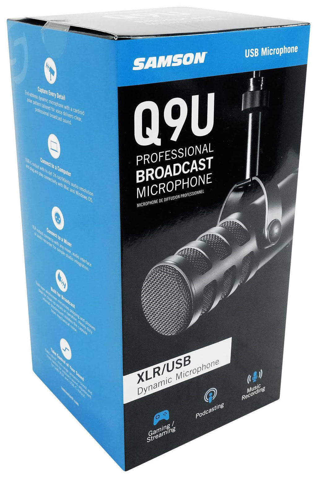 Samson Q9U XLR/USB Dynamic Broadcast Microphone G40975