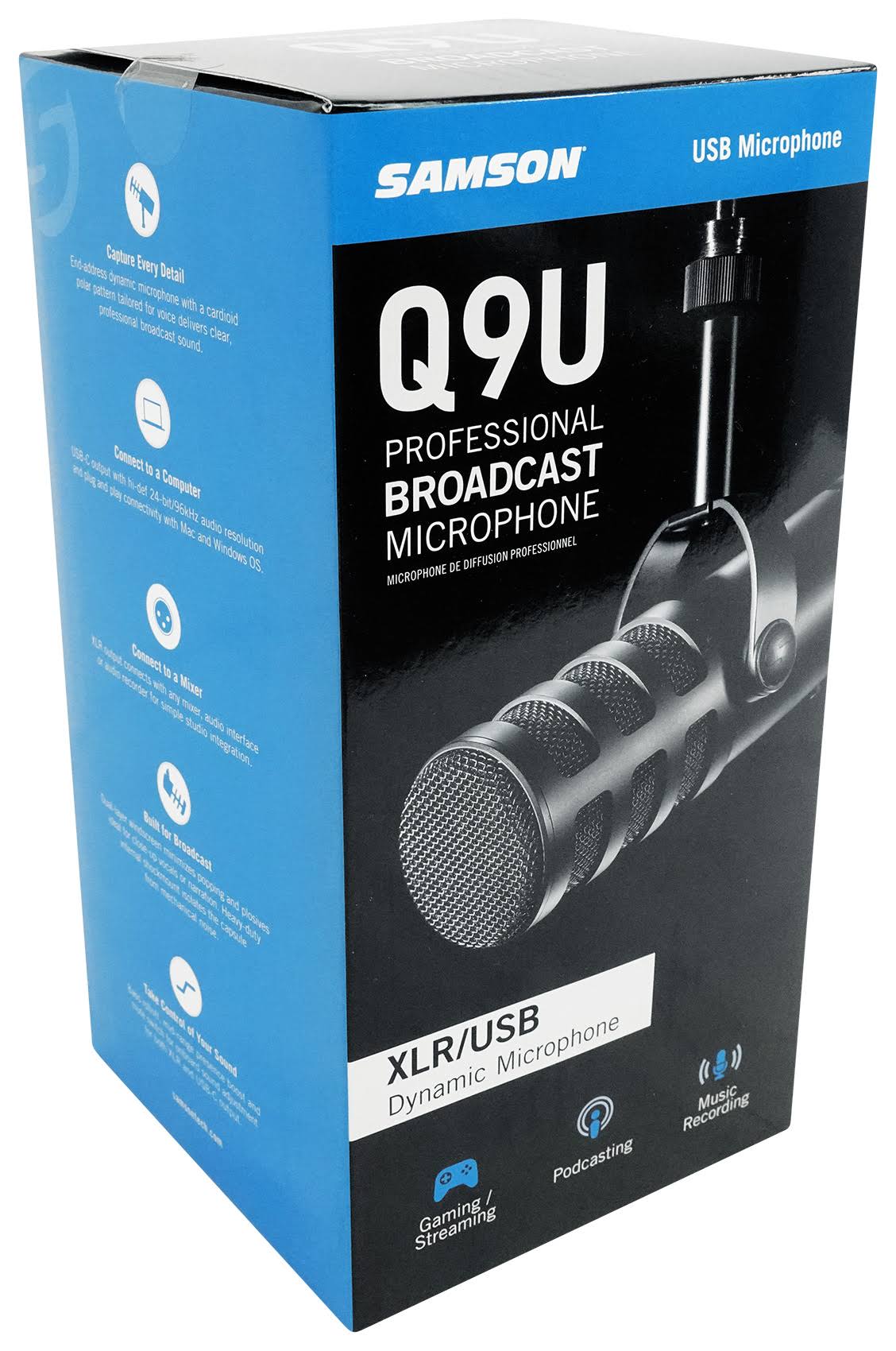 Samson Q9U XLR/USB Dynamic Broadcast Microphone G40975