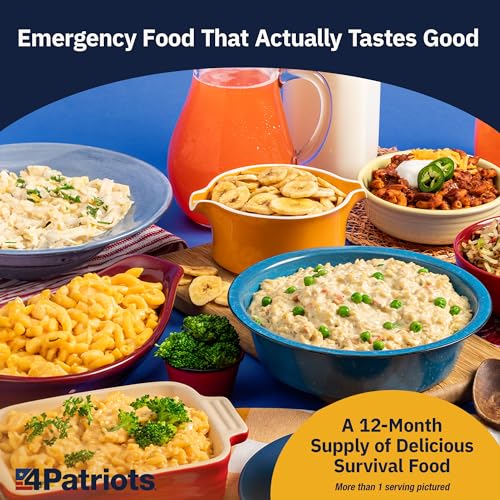 4Patriots 2-Week Survival Food Kit, 84 Servings, 25-Year Shelf Life T5486