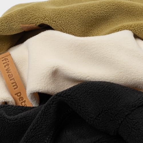 Fitwarm 3 Pack Classic Fleece Dog Sweater for Small Dogs, Medium D613