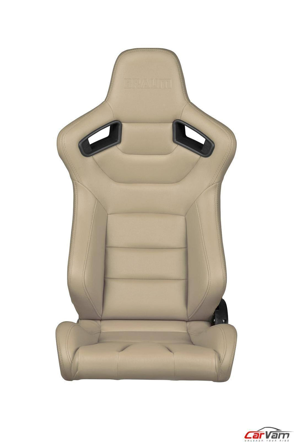 Braum Elite Series Beige Leatherette Racing Seats Pair I45836