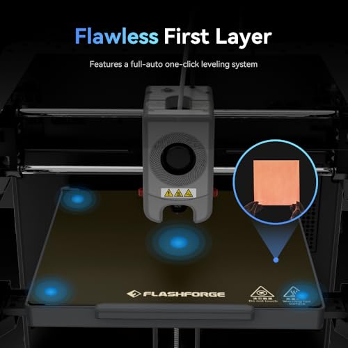 FLASHFORGE Adventurer 5M 3D Printer with Auto Leveling, 600mm/s High-Speed, Quick-Detach Nozzle H9340