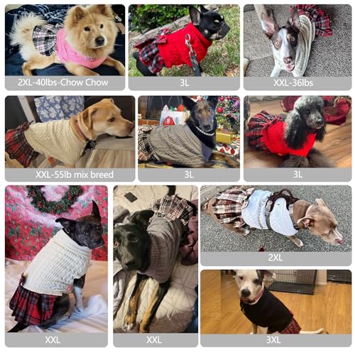 KYEESE Dog Sweater Knitwear with Bowtie for Small Dogs R875009