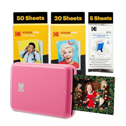 KODAK Step Instant Smartphone Photo Printer - Portable Wireless Zink 2x3" - White G38776