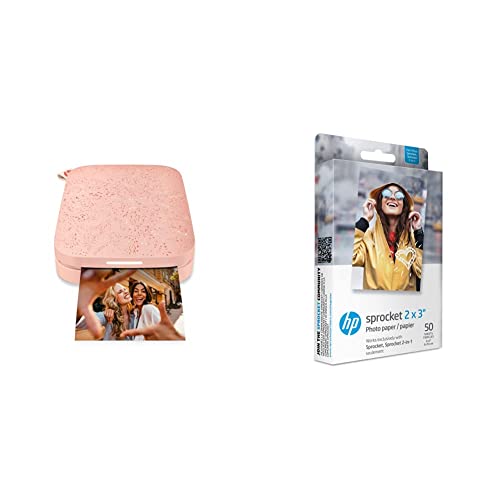 HP Sprocket Portable 2x3 Instant Photo Printer (Luna Pearl) A89391
