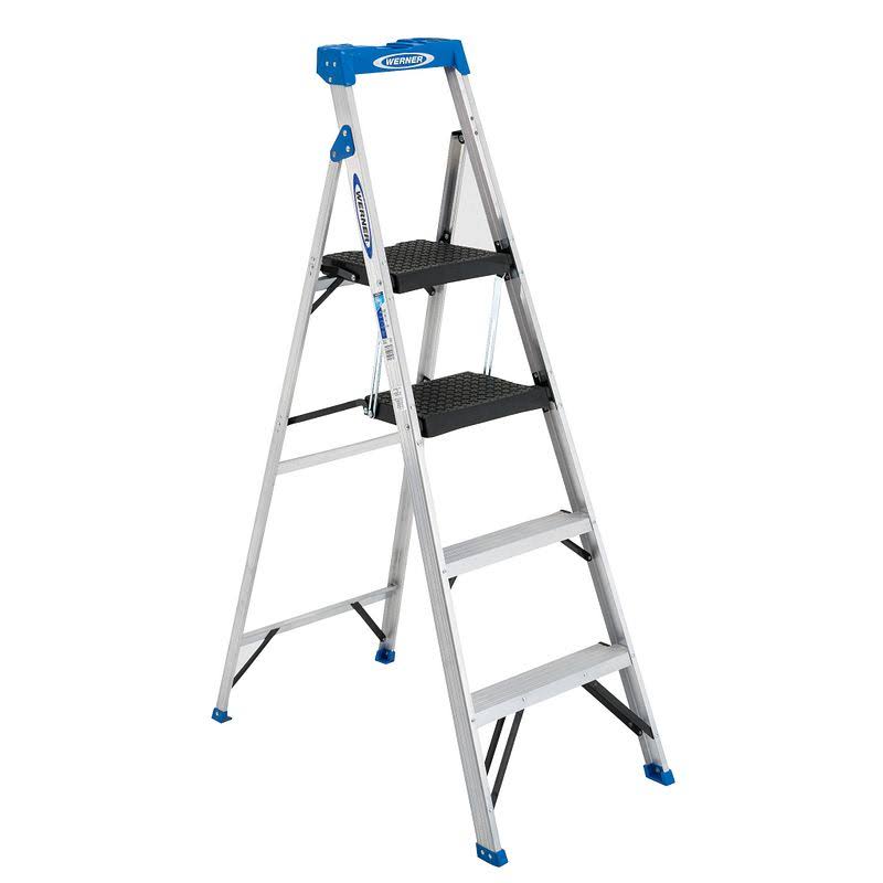 Werner ACS386 5.5 ft. Type I Aluminum Compact Step Ladder - Megean