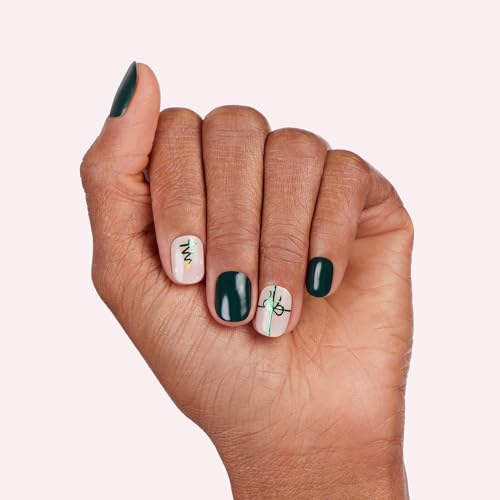 Dashing Diva Gloss Nail Strips Santa Baby - Gel Nail Stickers, 32 Count R845