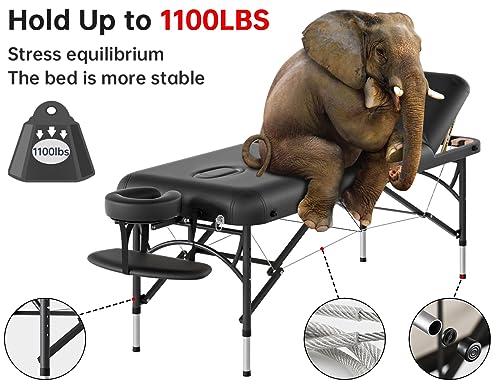CLORIS 84" Portable Massage Table with Carrying Bag Z191211