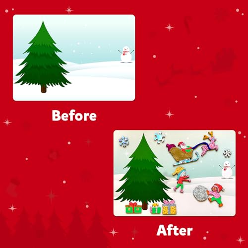 Skillmatics Foil Fun Christmas Ornaments, Mess Free Art Craft Kit for Kids Ages 4-9 S207