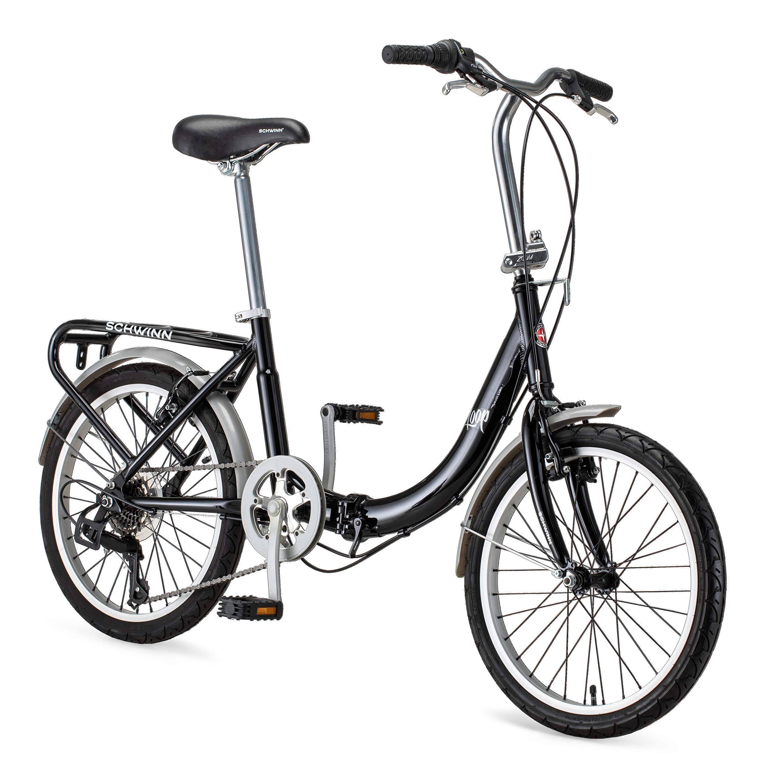Schwinn Loop 20" Folding Bike Black - Megean