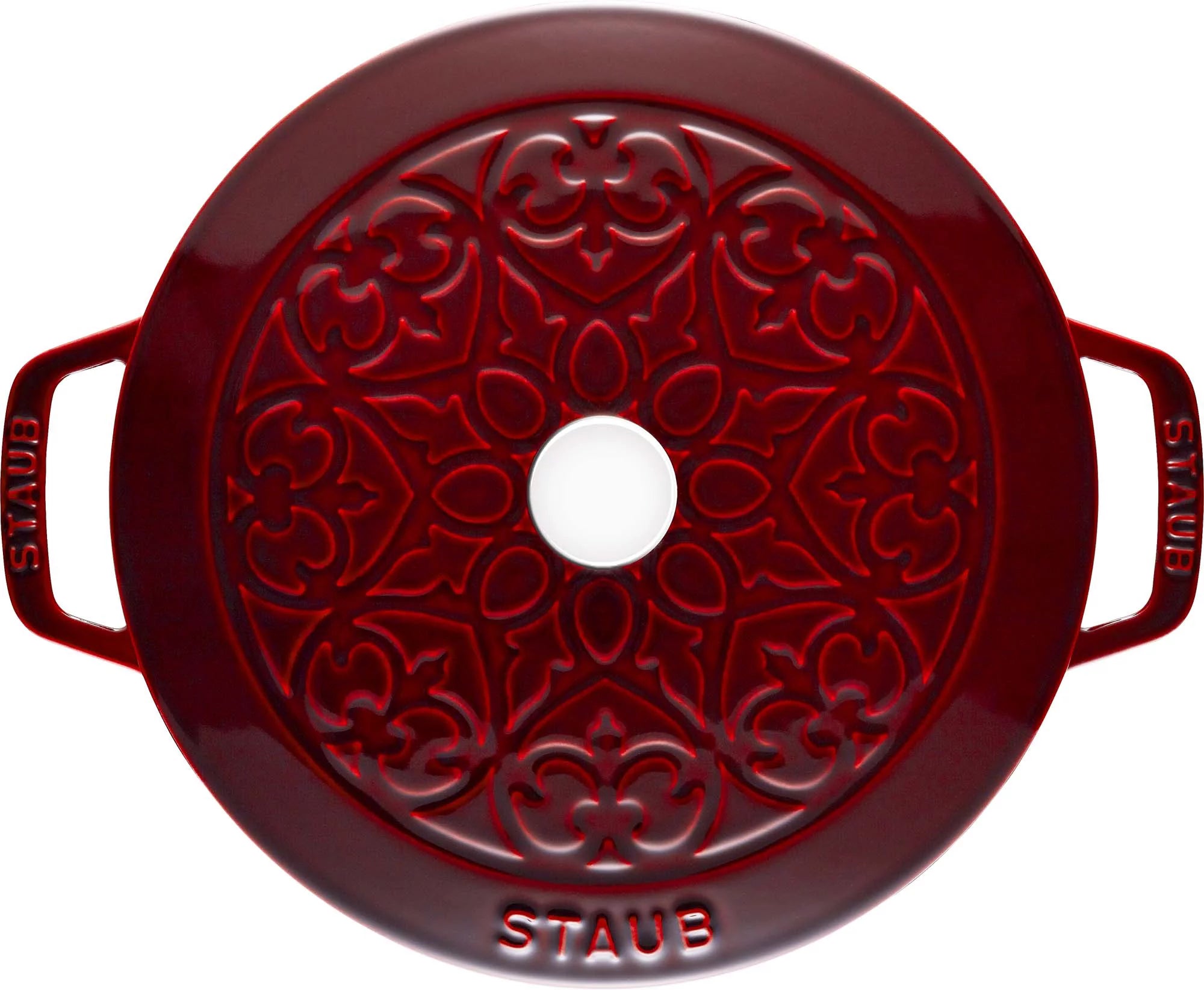 Staub Cast Iron 3.75-qt Essential French Oven with Lilly Lid D5277
