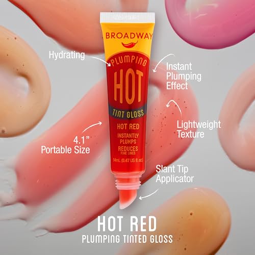 Ruby Kisses Broadway Vita-Lip Clear Lip Gloss 8 Pack, Ultra-Hydrating with Vitamins T1692