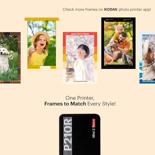 Kodak Mini 2 Retro 4PASS Portable Photo Printer, White L11307