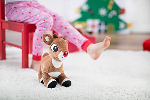 Rudolph The Red Nosed Reindeer Musical Light Up Plush Toy, 10 inch V637