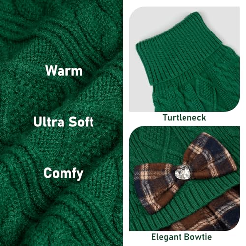 KYEESE Dog Sweater Knitwear with Bowtie for Small Dogs R875009