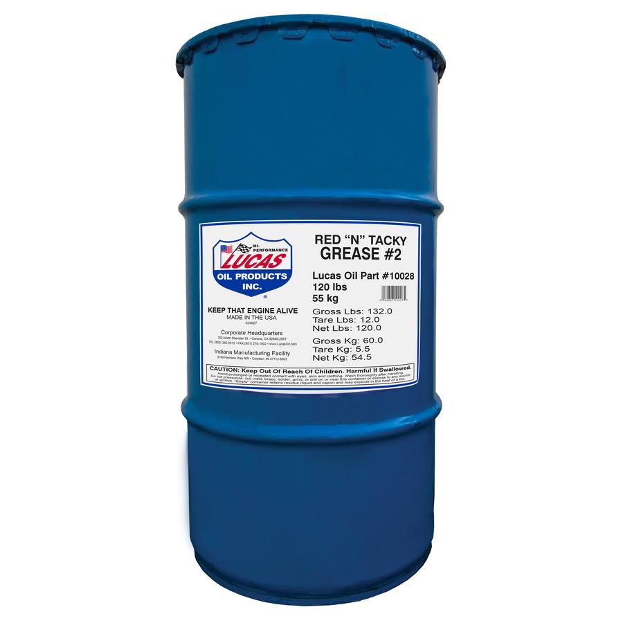 Lucas Oil Red N Tacky Grease, 120lb. Keg - Megean