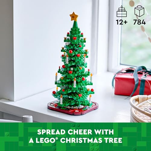 LEGO Christmas Tree Building Toy for Kids Ages 12+, Tabletop Home Decor W197483
