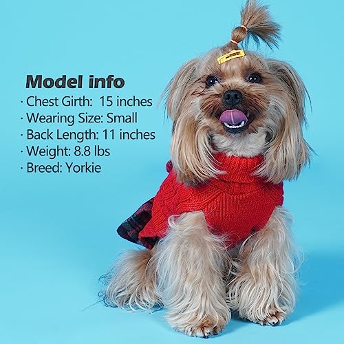 KYEESE Dog Sweater Knitwear with Bowtie for Small Dogs R875009