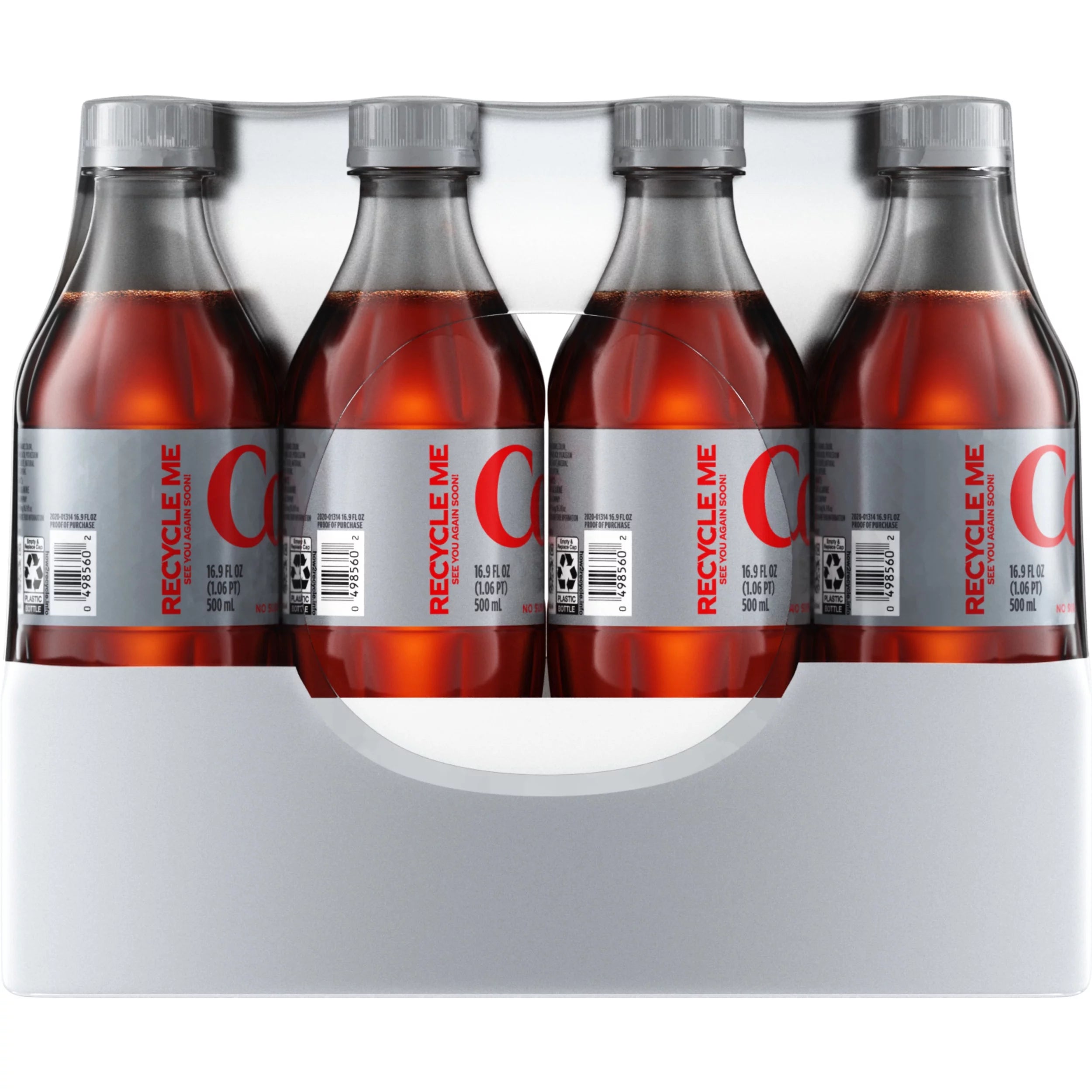 Diet Coke Soda Soft Drink, 16.9 fl oz, 24 Pack K250