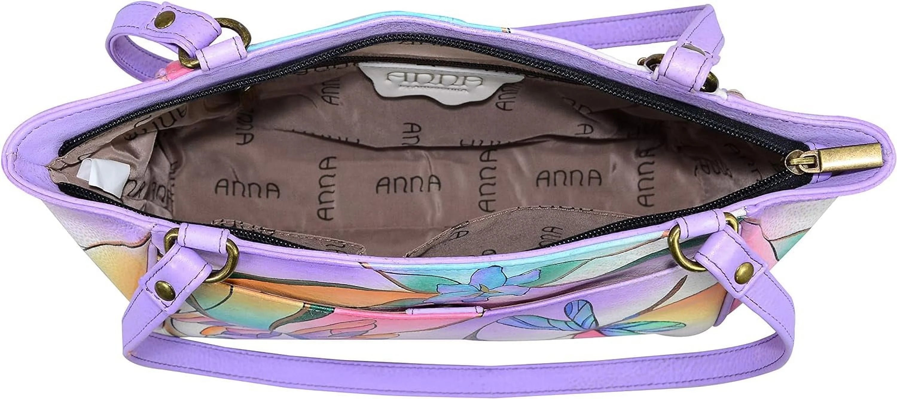 Anna By Anuschka Womens Small Genuine Leather Tote Handbag H4730
