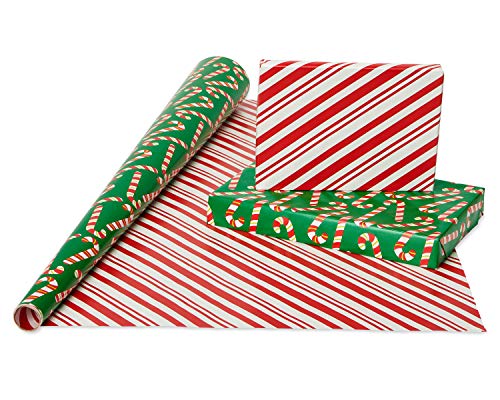 American Greetings Kids Christmas Wrapping Paper Set, 120 sq ft, 4 Rolls with Bows and Tags I837576