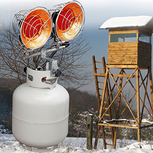 Avenger FBDTP15 Infrared Propane Tank Top Heater, 15,000 BTU, Silver N70390
