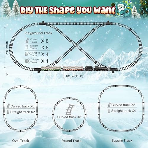 Hot Bee Train Set with Remote Control, Lights and Sounds W19839