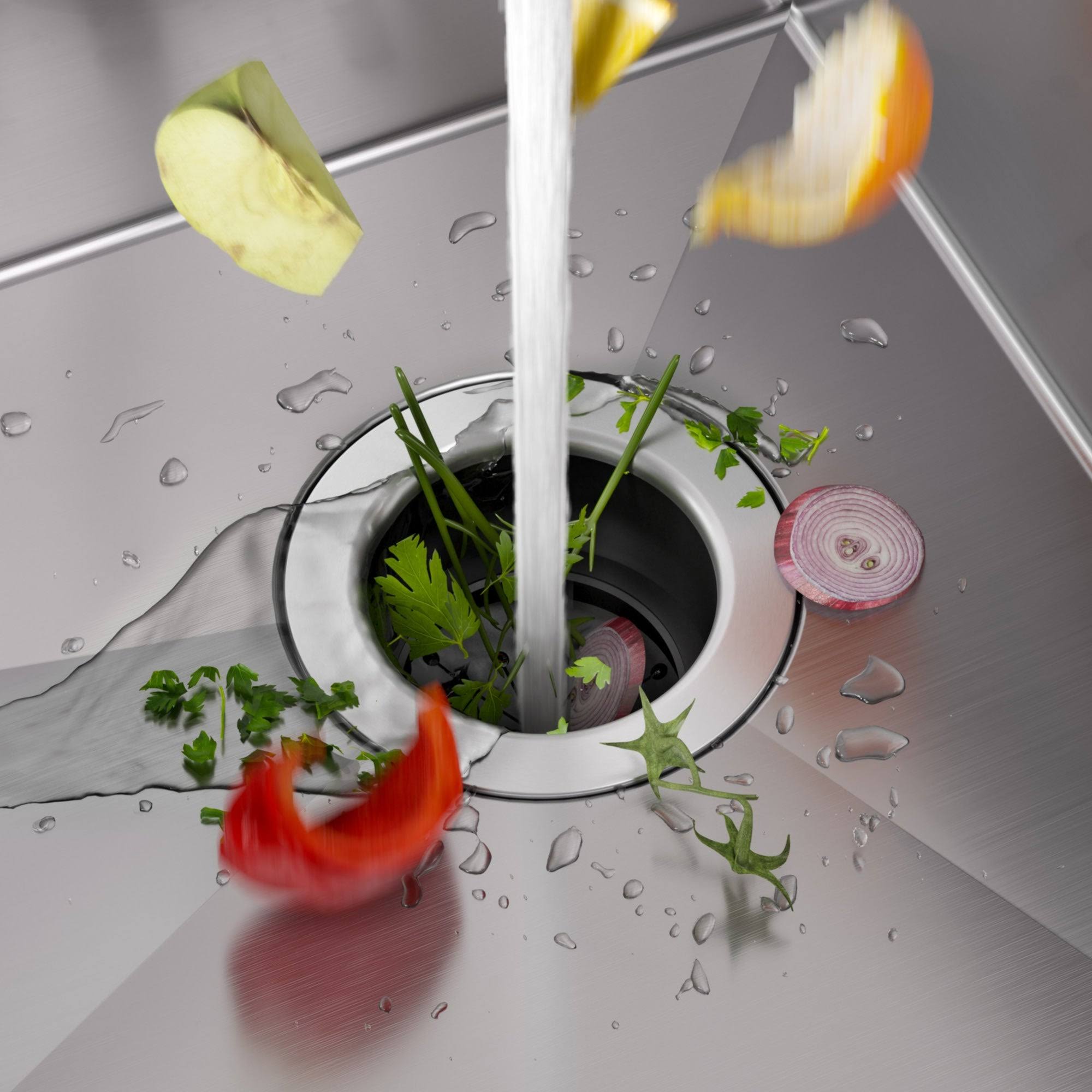Kraus KWD100-75MBL WasteMate Continuous Feed Garbage Disposal, 0.75 HP Ultra-Quiet N129