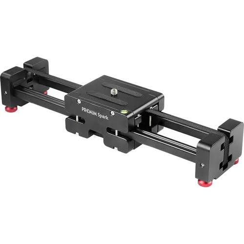 Proaim Spark 17" Video Dslr Camera Slider Extendable Double Travel Distance on Tripod Track Dolly Rail Slider | Best Travel Slider (P-SPK-17) - Megean