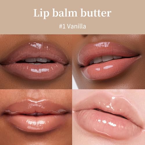 URQT Lip Butter Balm 4PCS, Hydrating Nourishing Lip Care with Natural Oils H306