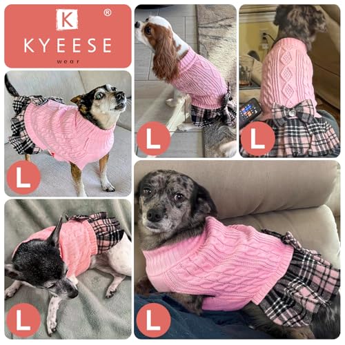KYEESE Dog Sweater Knitwear with Bowtie for Small Dogs R875009