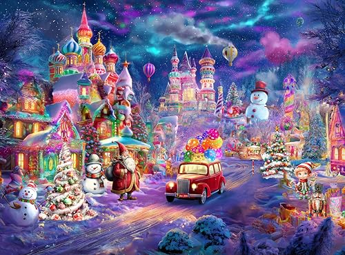 Nattork Jigsaw Puzzle 1000 Pieces for Adults, Christmas House W31652