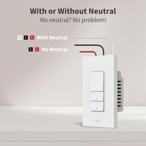 Aqara Smart Dimmer Switch H2, 2-in-1 Neutral, Thread/Zigbee U805676
