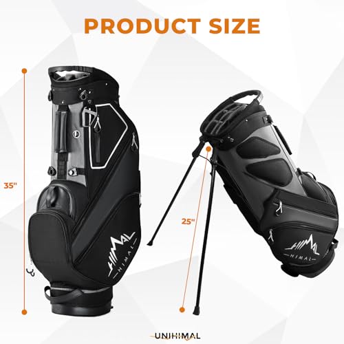 14 Way Dividers Golf Stand Bag Lightweight with Multiple Pockets E912707