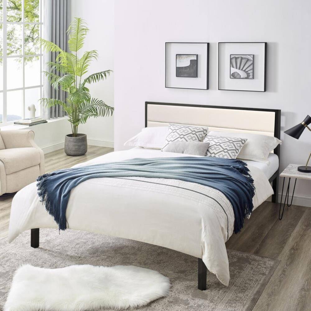 Belle Isle Furniture Highland Full Size Bed - Black & Beige P33973