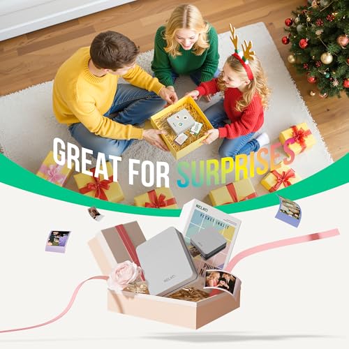 Nelko PP01 Portable Mini Photo Printer for iOS & Android, White Z15552
