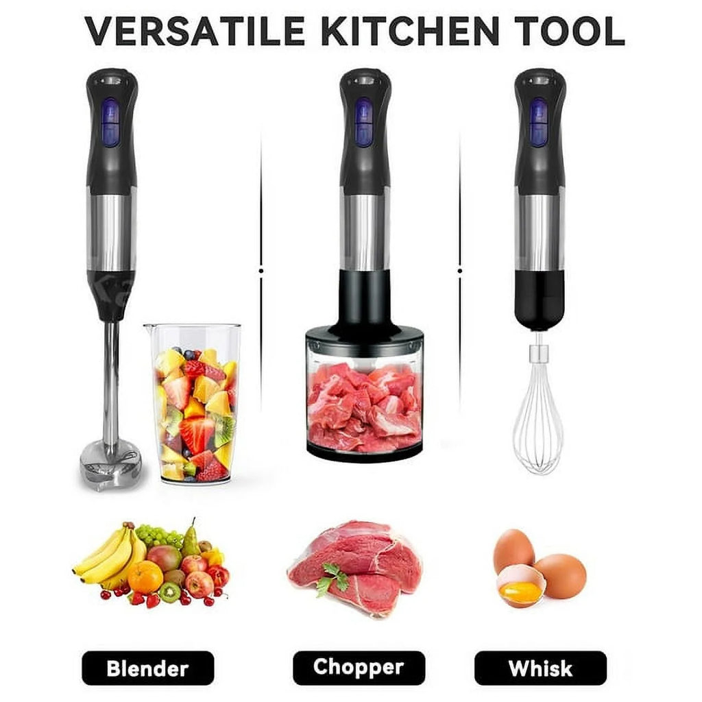 Immersion Blender 4-in-1, 1000W Handheld Electric Blender for Kitchen S29138