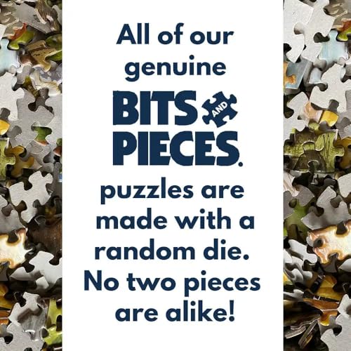 Bits and Pieces Large 500 Piece Jigsaw Puzzle for Adults – Three Gnomes' Christmas Winter by Artist Makiko L80358