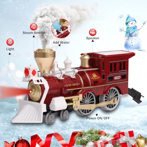 Christmas Train Set with Remote Control, Lights and Sounds for Toddlers Q929460