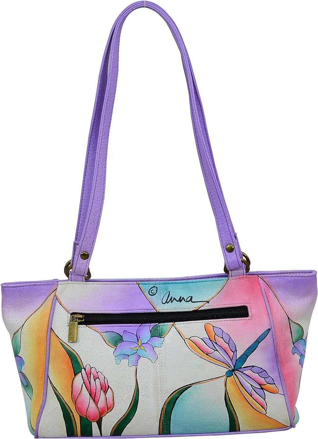 Anna By Anuschka Womens Small Genuine Leather Tote Handbag H4730